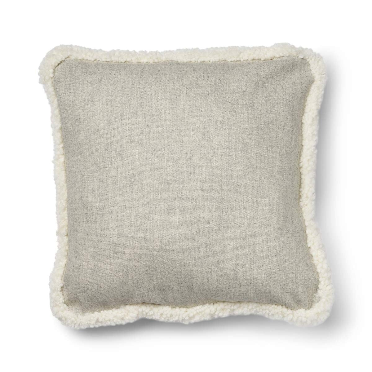 Short-Wool Sheepskin Cushion | SW trim | 52x52 cm
