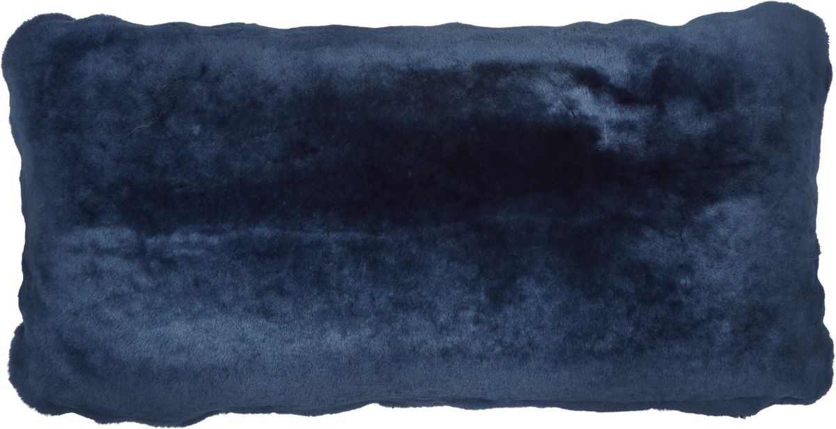 Coussin Mocassin | Double face | 28x56 cm Bleu Marine