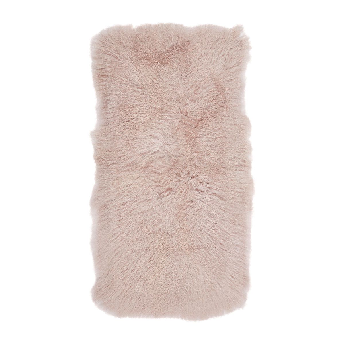 Plaid of Curly Sheepskin