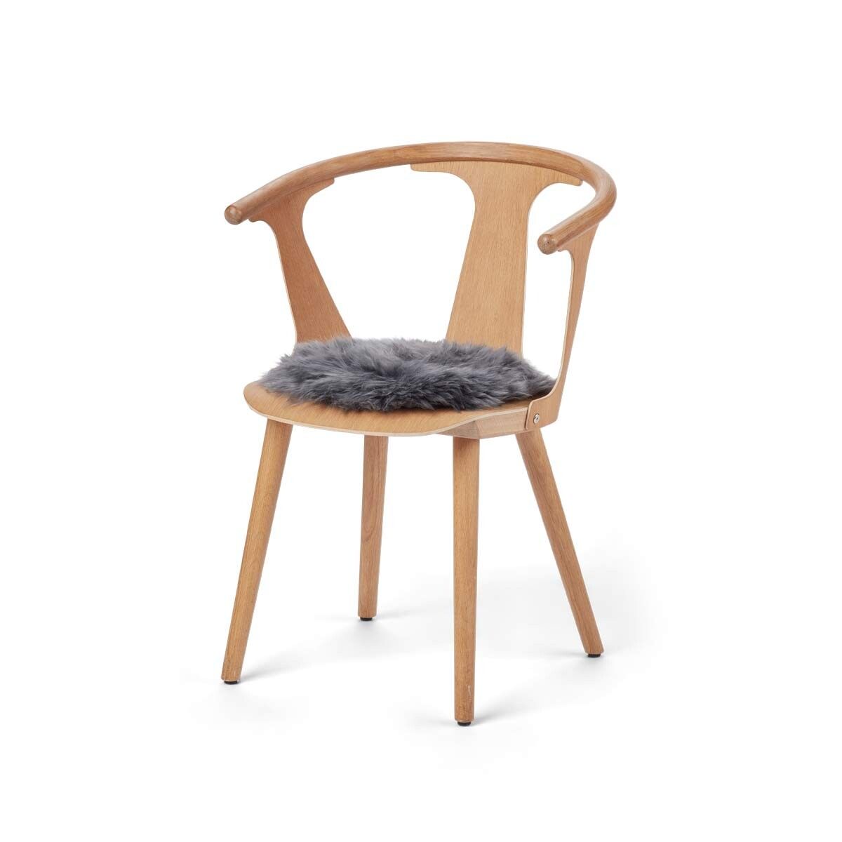 Dessus de siège premium | Laine longue | Nouvelle-Zélande | Ø34 cm