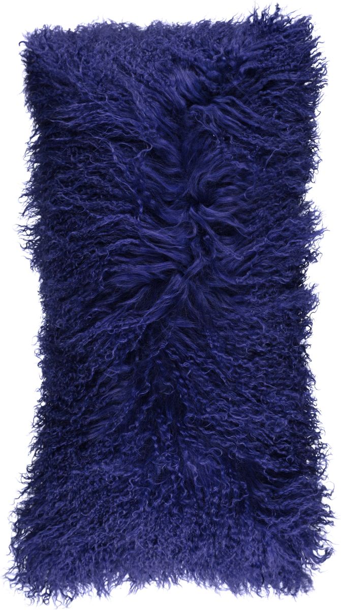 Coussin bouclé | 28x56 cm Marine