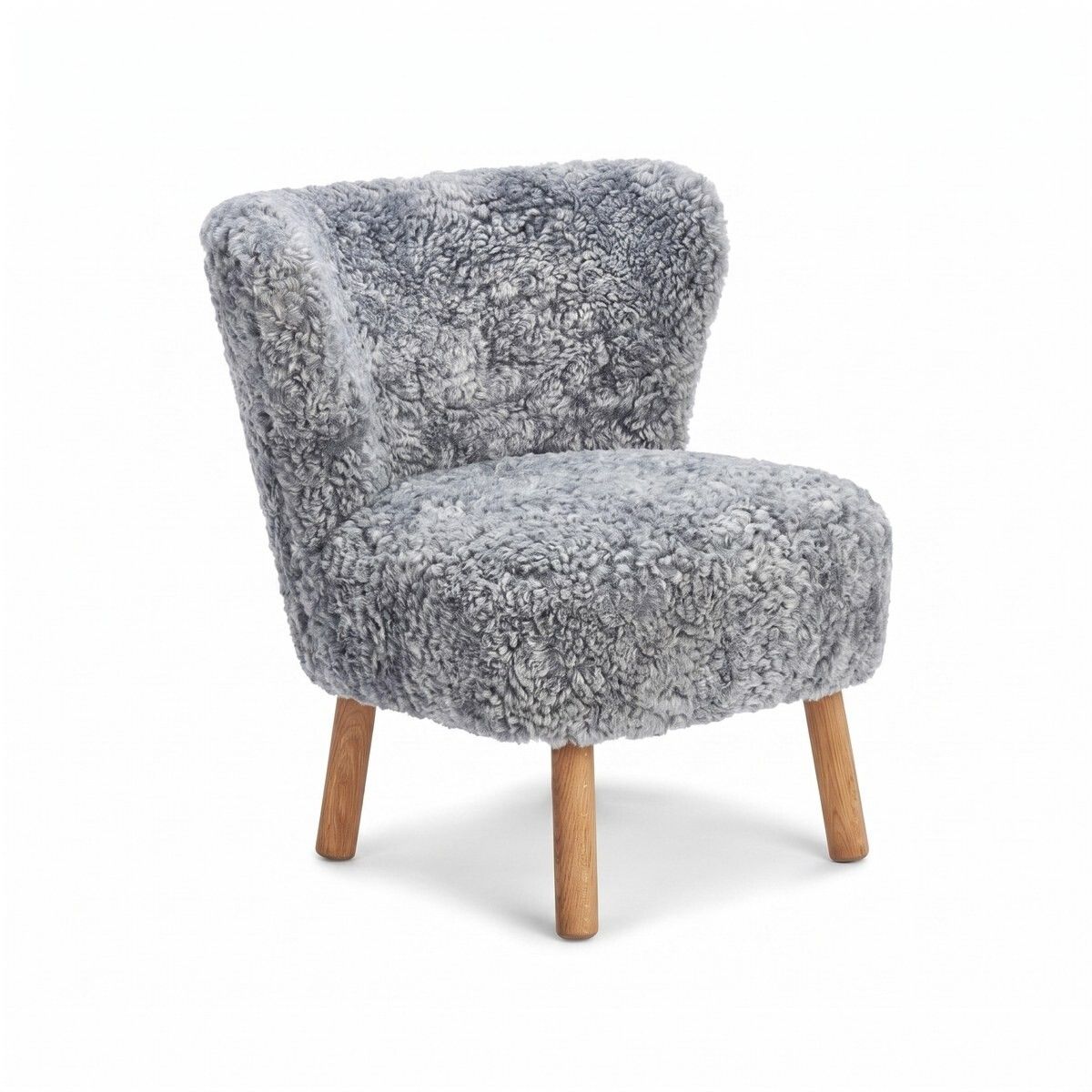 Fauteuil lounge Emily | Laine courte