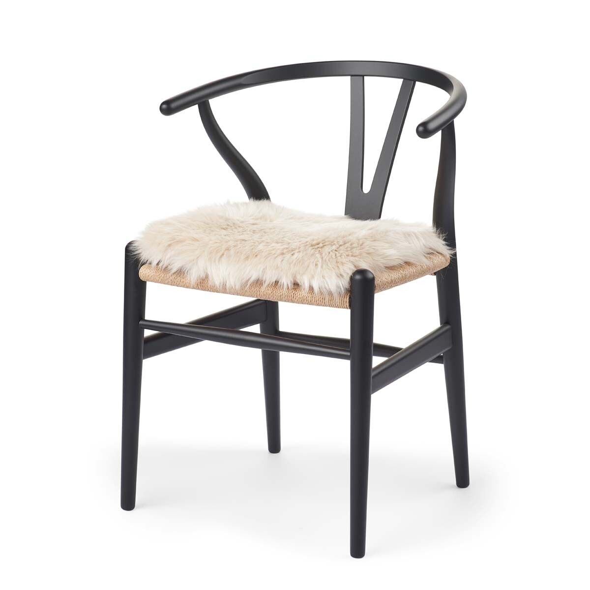 Long Wool Sheepskin Seat Cover WIth Filling