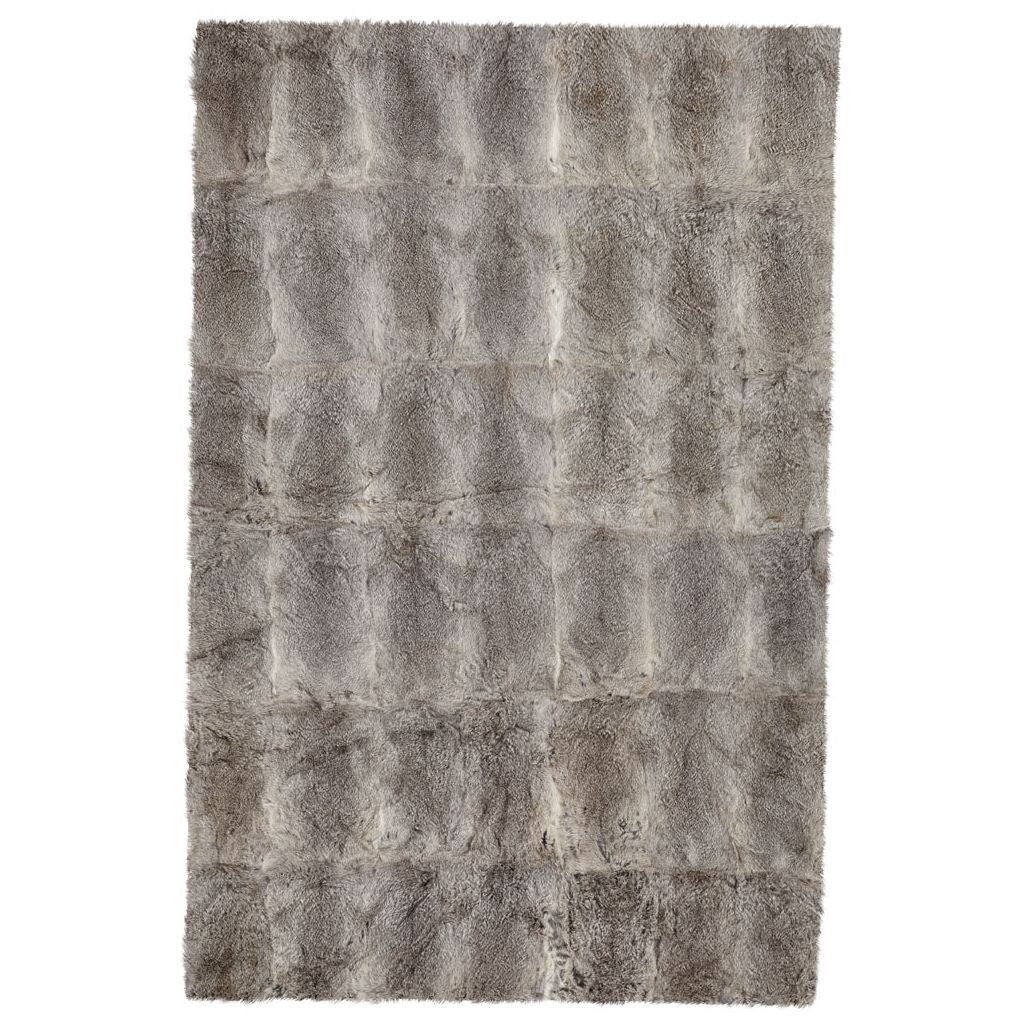 Jeté en fourrure de lapin | 120 × 180 cm