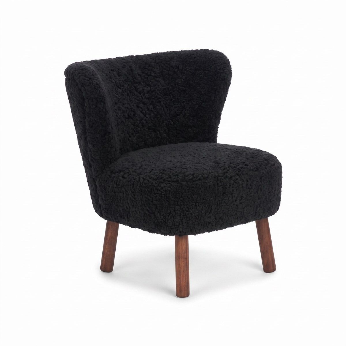 Fauteuil lounge Emily | Laine courte