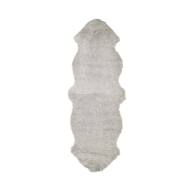 Tapis double en peau de mouton | Nouvelle-Zélande | Laine courte bouclée | 170 × 60 cm