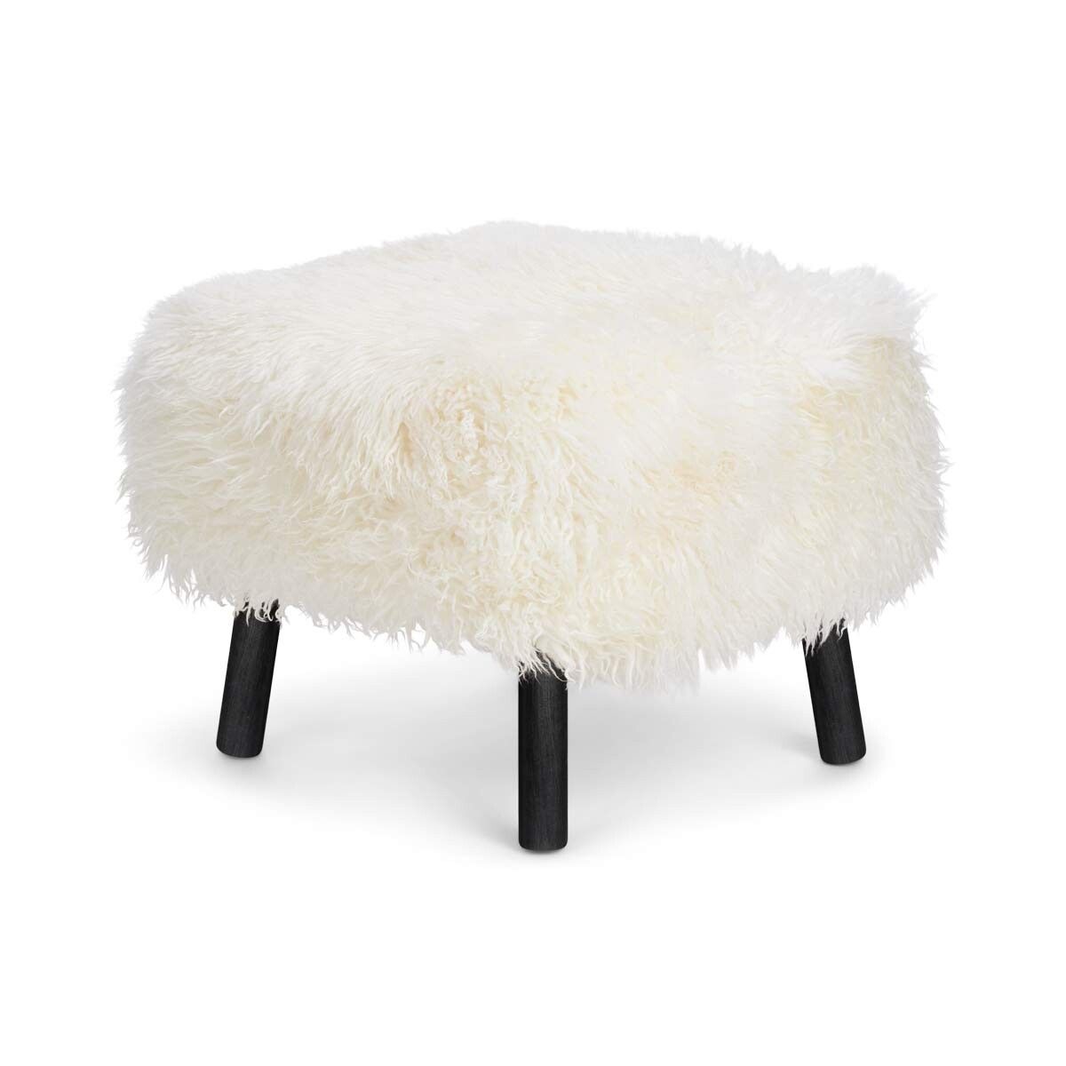 Repose-pieds Emily | Peau de mouton  | Laine longue