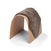 Dessus de tabouret en peau de mouton | Laine courte