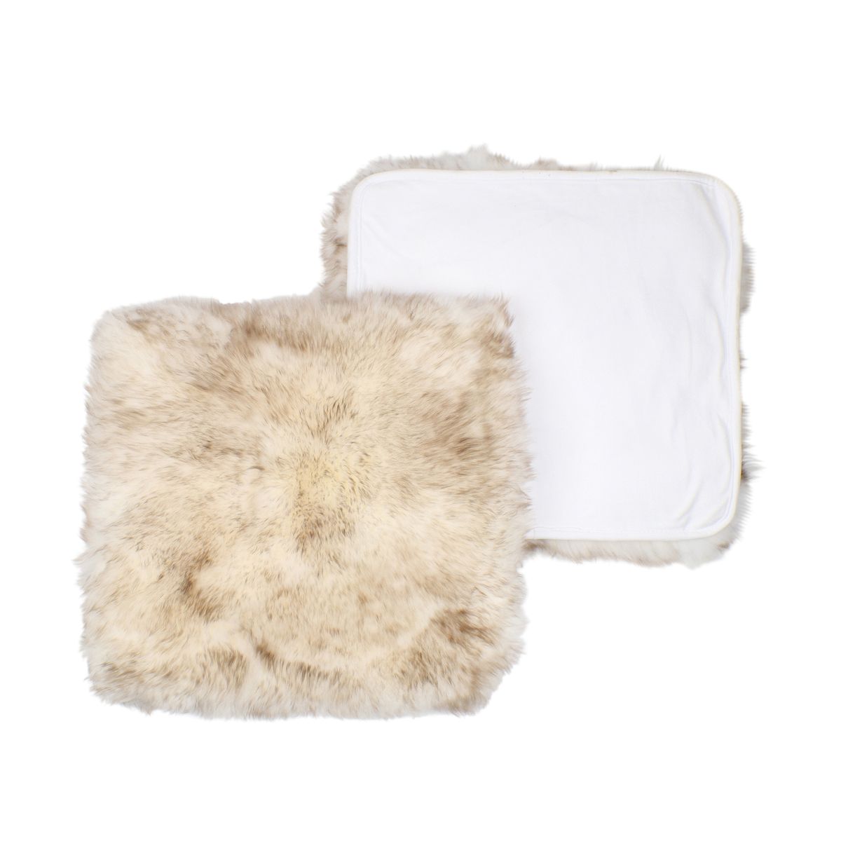 Dessus de siège avec envers | Laine longue | Nouvelle-Zélande | 40 × 40 cm Conseil du loup