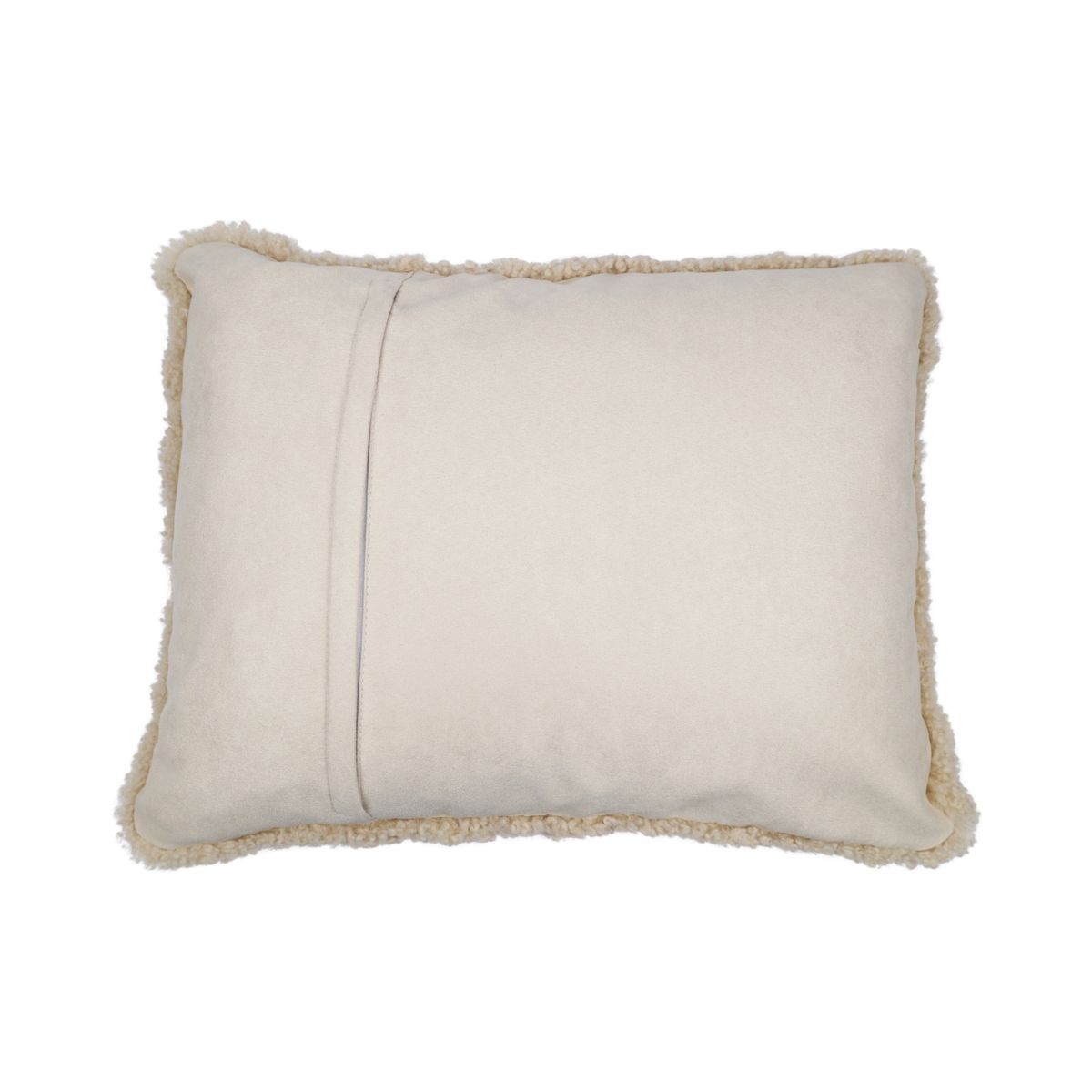 Coussin en peau de mouton | Laine courte | Nouvelle-Zélande | 35x45 cm Beige