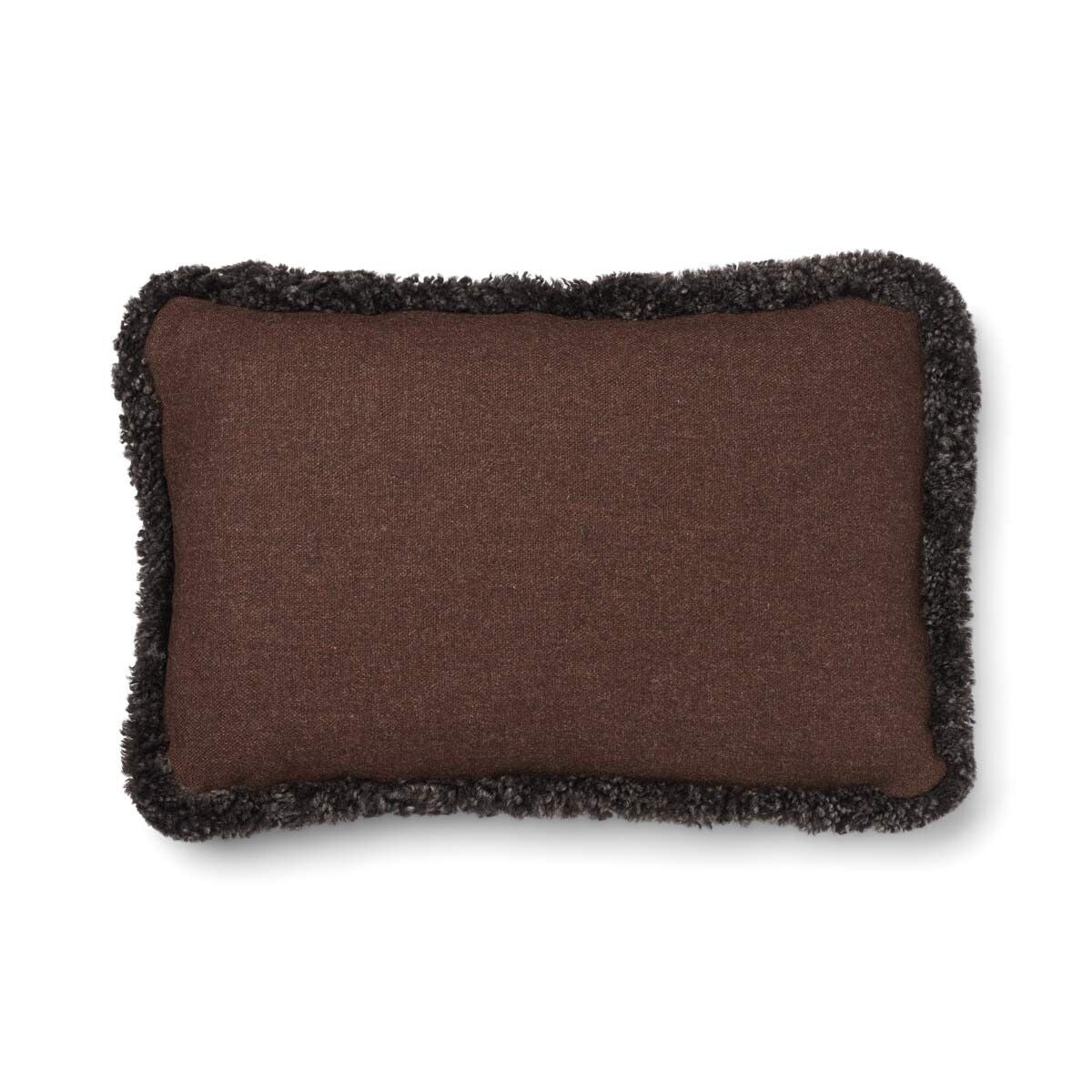 Coussin en laine courte de mouton | garniture SW | 34x52 cm