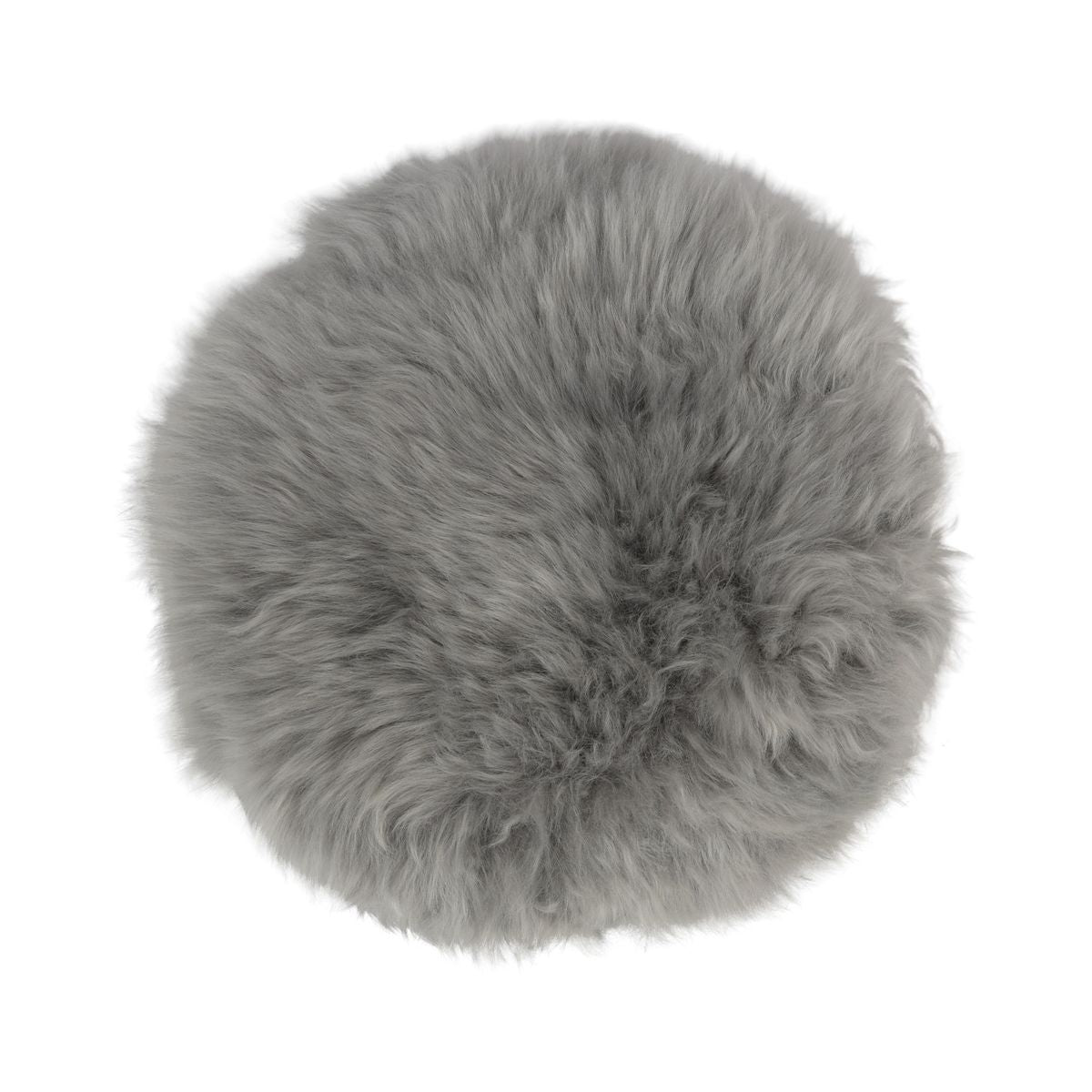 Dessus de siège premium | Laine longue | Nouvelle-Zélande | Ø34 cm Gris Léger