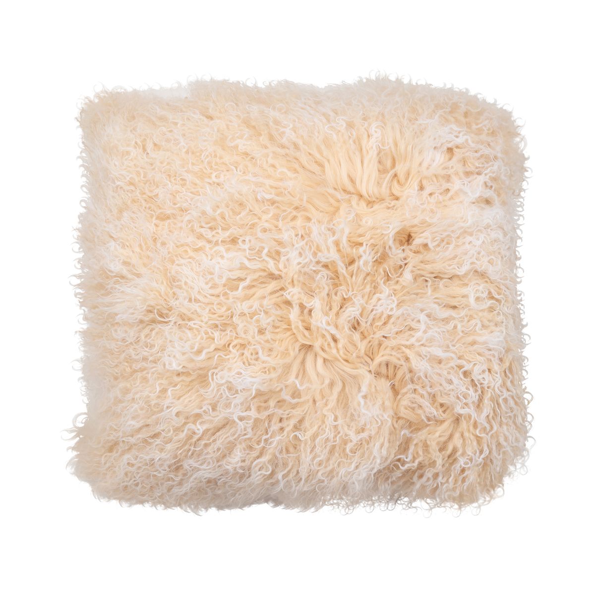 Coussin bouclé | 40x40 cm Lever de soleil arctique