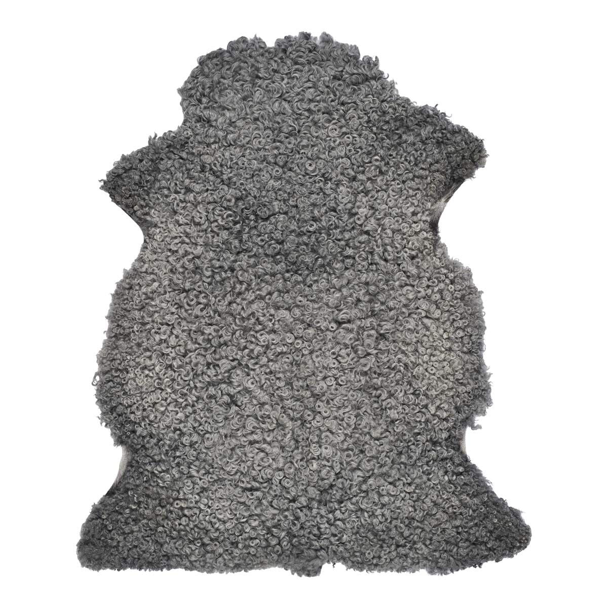 Peau de mouton gotlandaise | Laine bouclée courte | 90–100 cm
