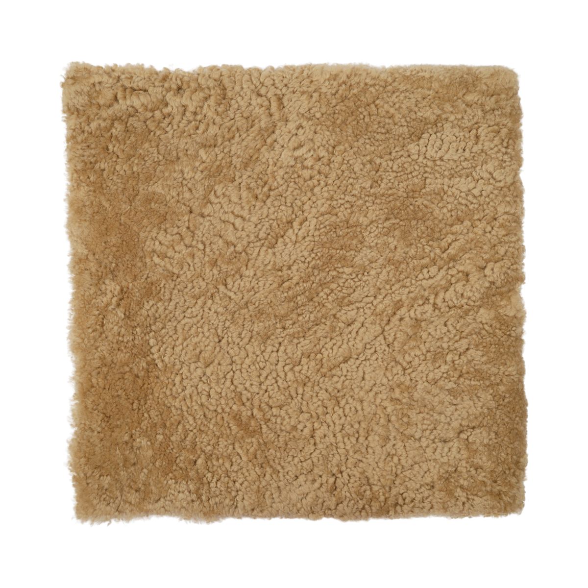 Dessus de siège en laine courte de Nouvelle-Zélande | 40 x 40 cm Miel