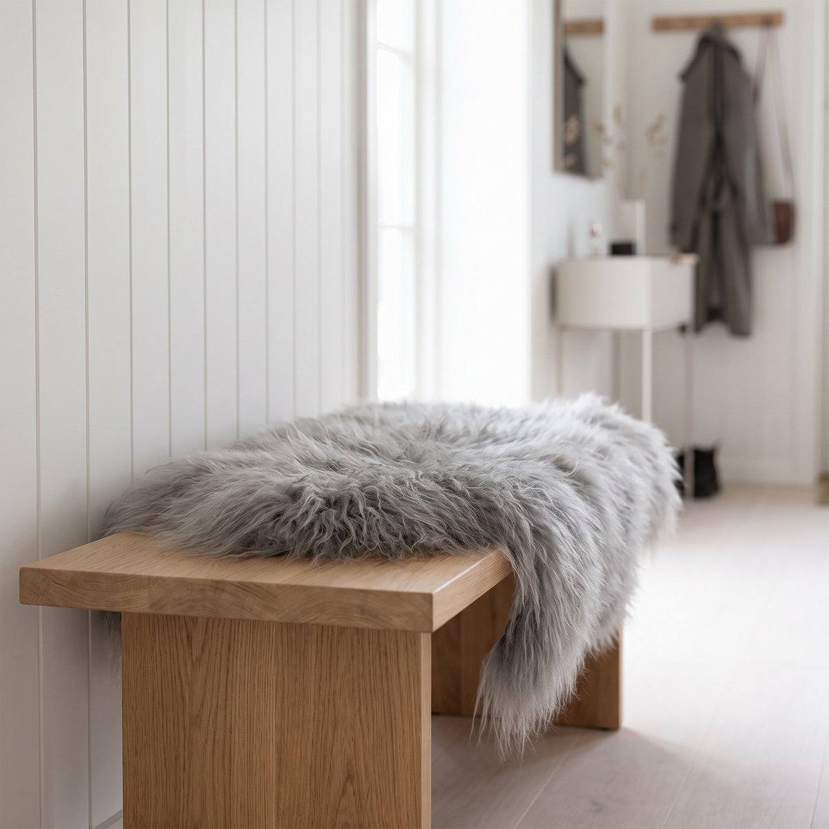 Peau de mouton islandaise | Couleurs naturelles | 90 +cm