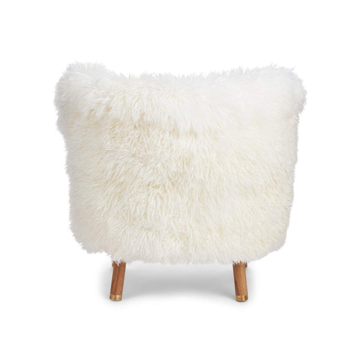 Fauteuil lounge Emil | Laine longue Blanche-Neige