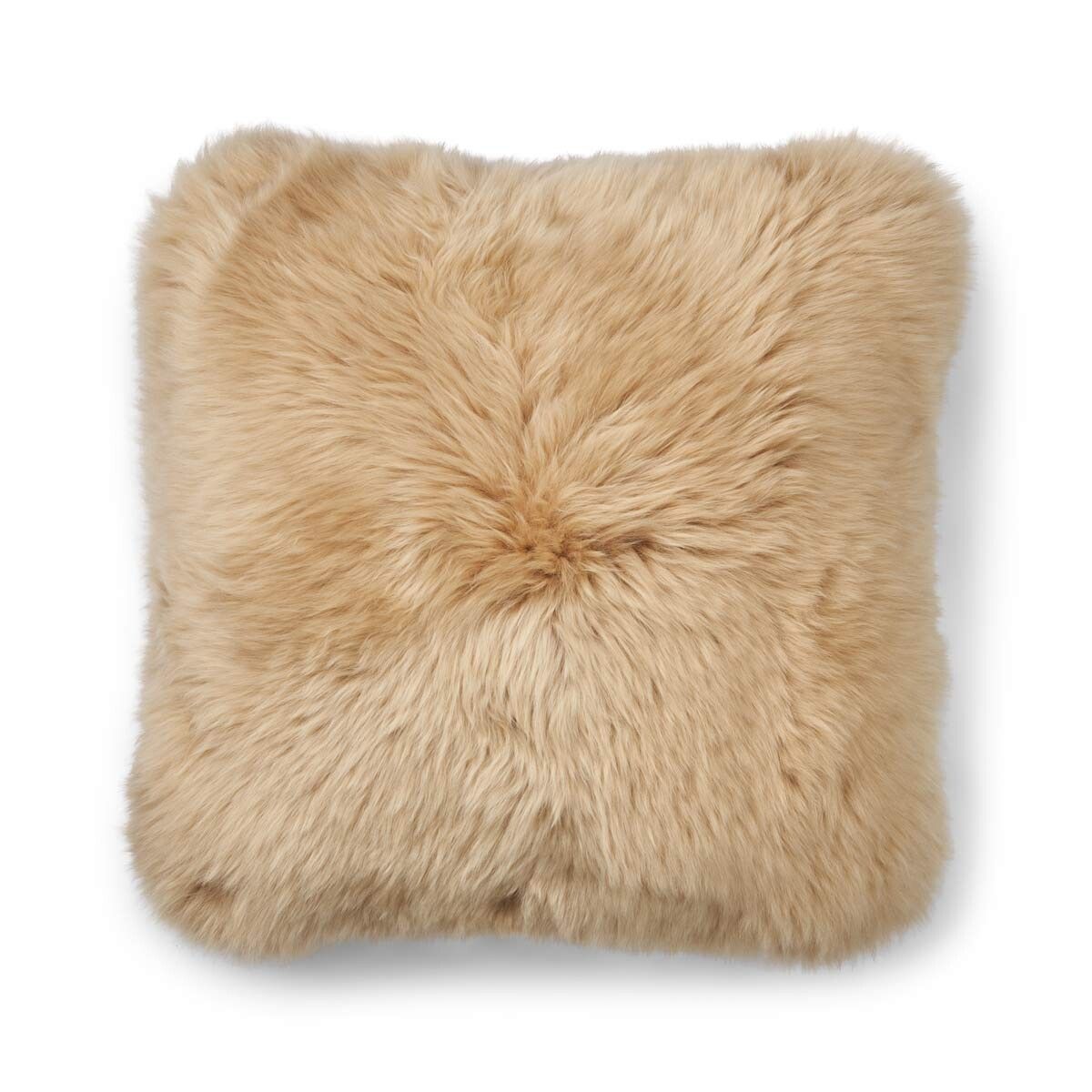 Long-Wool Sheepskin Cushion | Double Sided | 56x56 cm | 40x40 cm