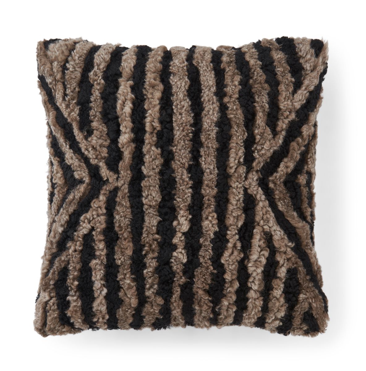 Coussin en laine courte de mouton | double face | 50x50 cm