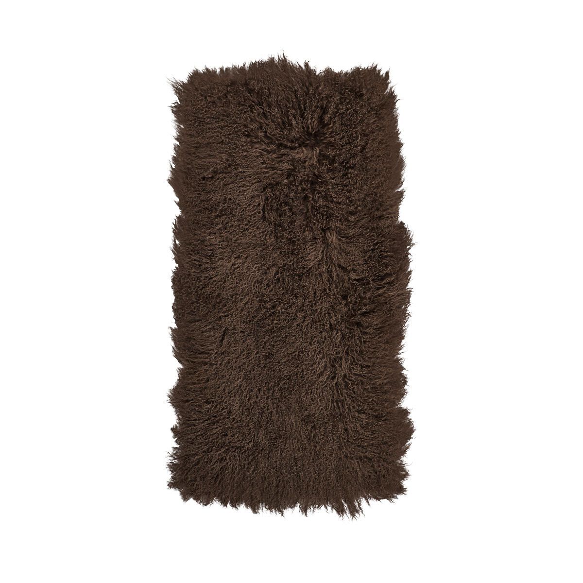 Plaid of Curly Sheepskin
