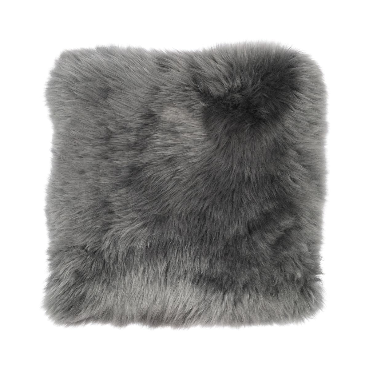 Dessus de siège en laine longue de Nouvelle-Zélande | 40 x 40 cm Acier