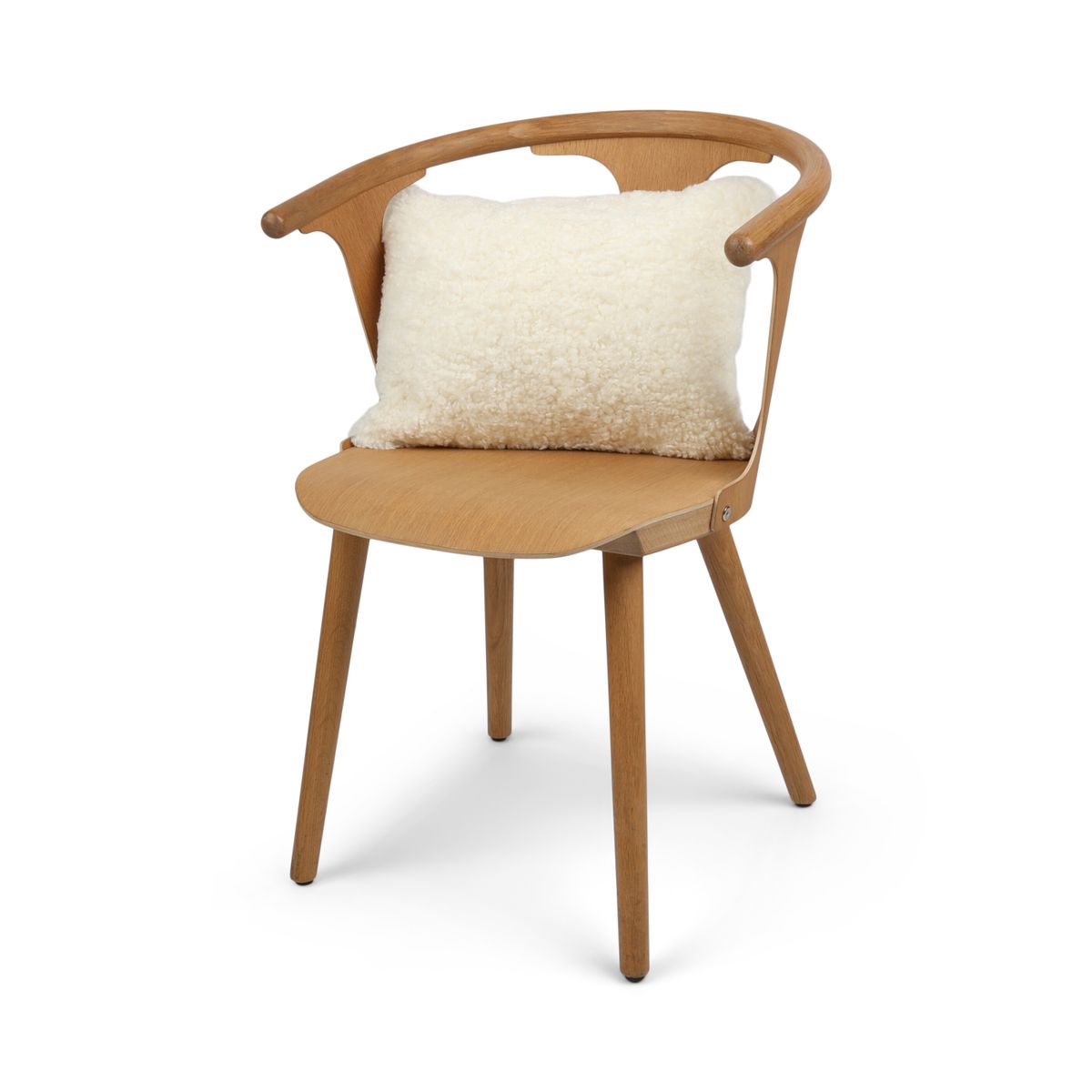 Coussin en peau de mouton | Laine courte | Nouvelle-Zélande | 35x45 cm Blanc