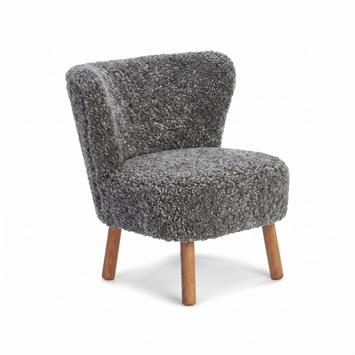 Fauteuil lounge Emily | Laine courte