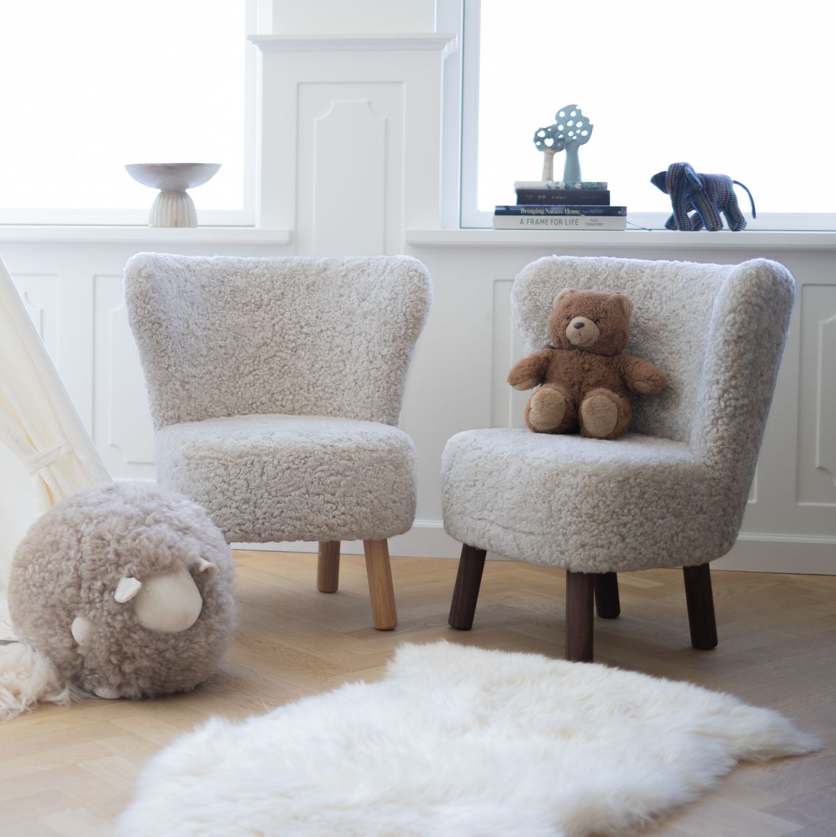 Fauteuil lounge mini Emma Anthracite