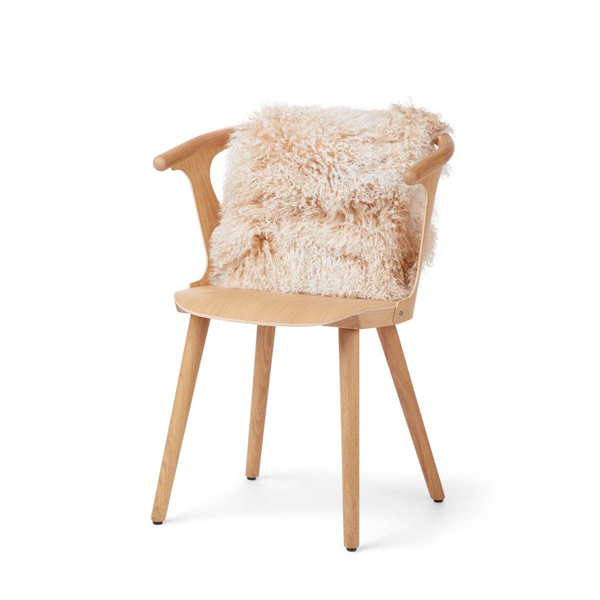 Coussin en peau de mouton tibétain | 40x40 cm