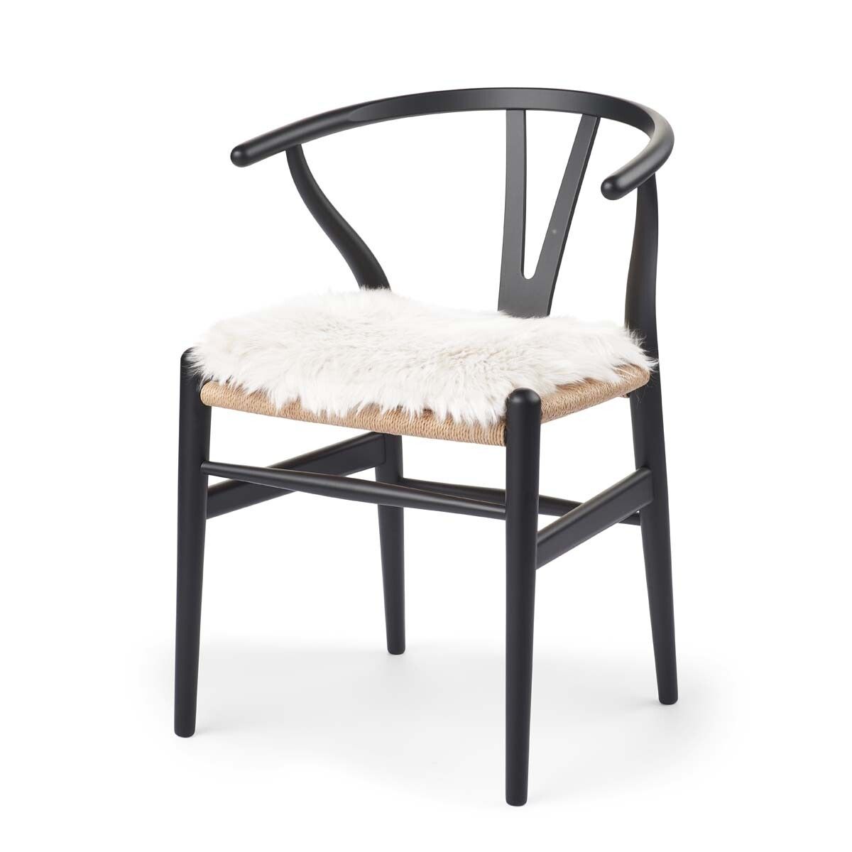 Long Wool Sheepskin Seat Cover WIth Filling