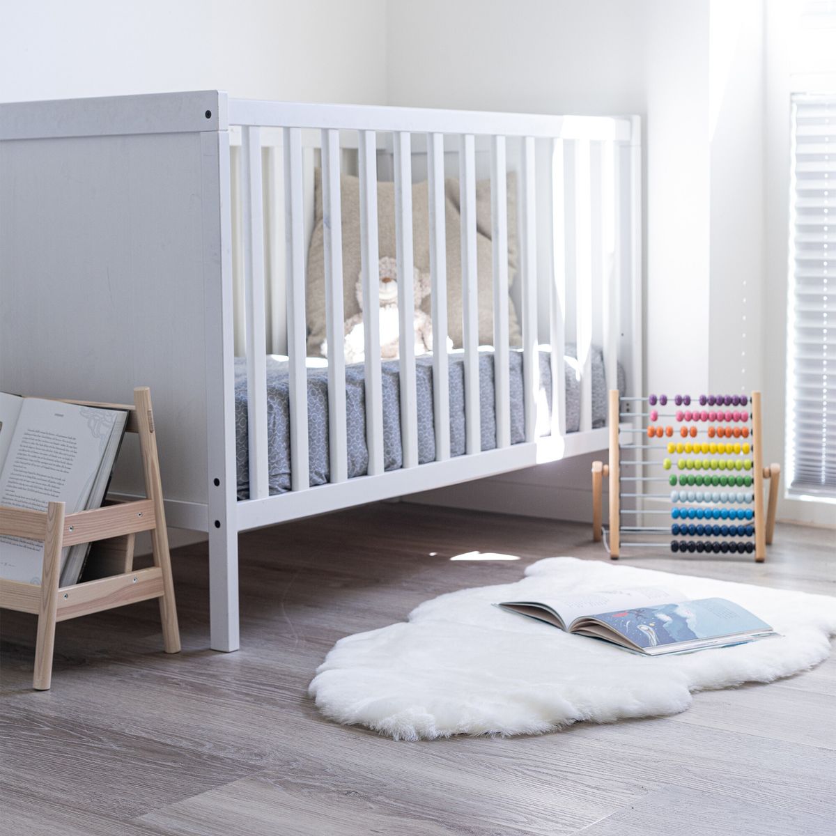 Peau de mouton pour bébé | Laine courte | Nouvelle-Zélande Blanche-Neige