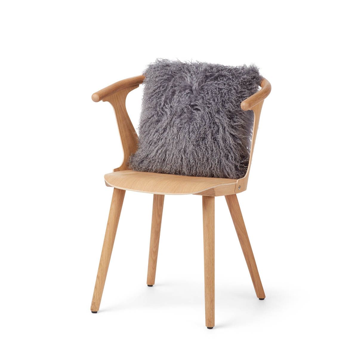 Coussin en peau de mouton tibétain | 40x40 cm