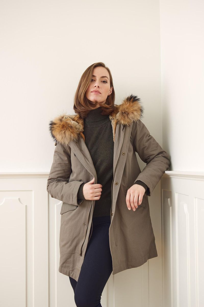 Petra Jacket Taupe/Natural Brown