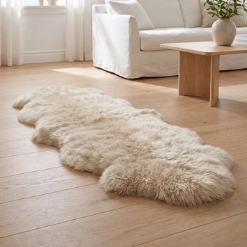 Tapis en peau de mouton mérinos | Laine longue | 170x60 cm