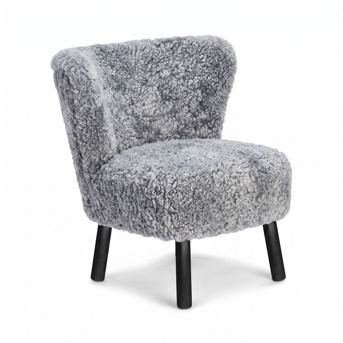 Fauteuil lounge Emily | Laine courte