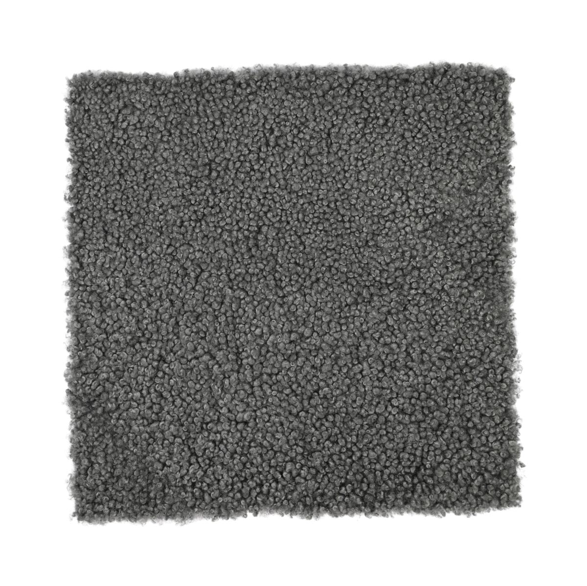 Dessus de siège en laine courte de Nouvelle-Zélande | 40 x 40 cm Scandinavie Gris clair