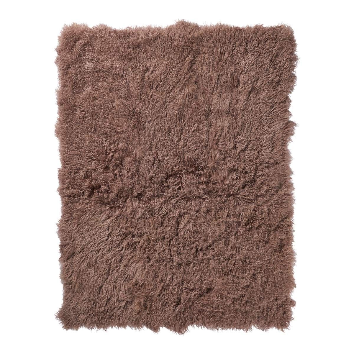 Throw of Curly Sheepskin