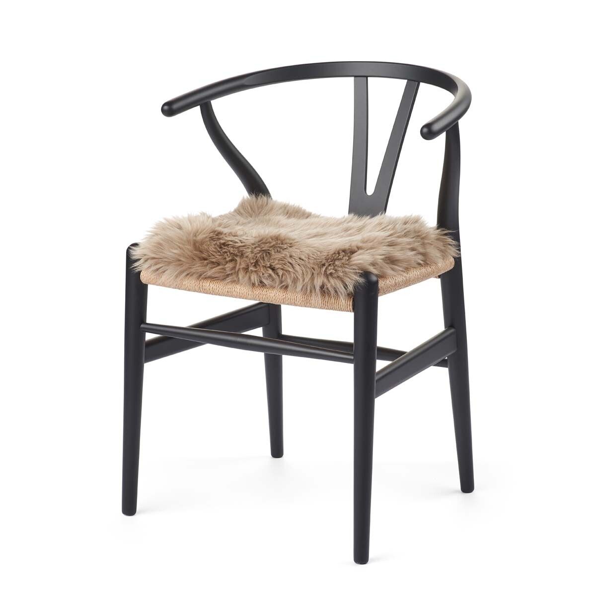 Long Wool Sheepskin Seat Cover WIth Filling