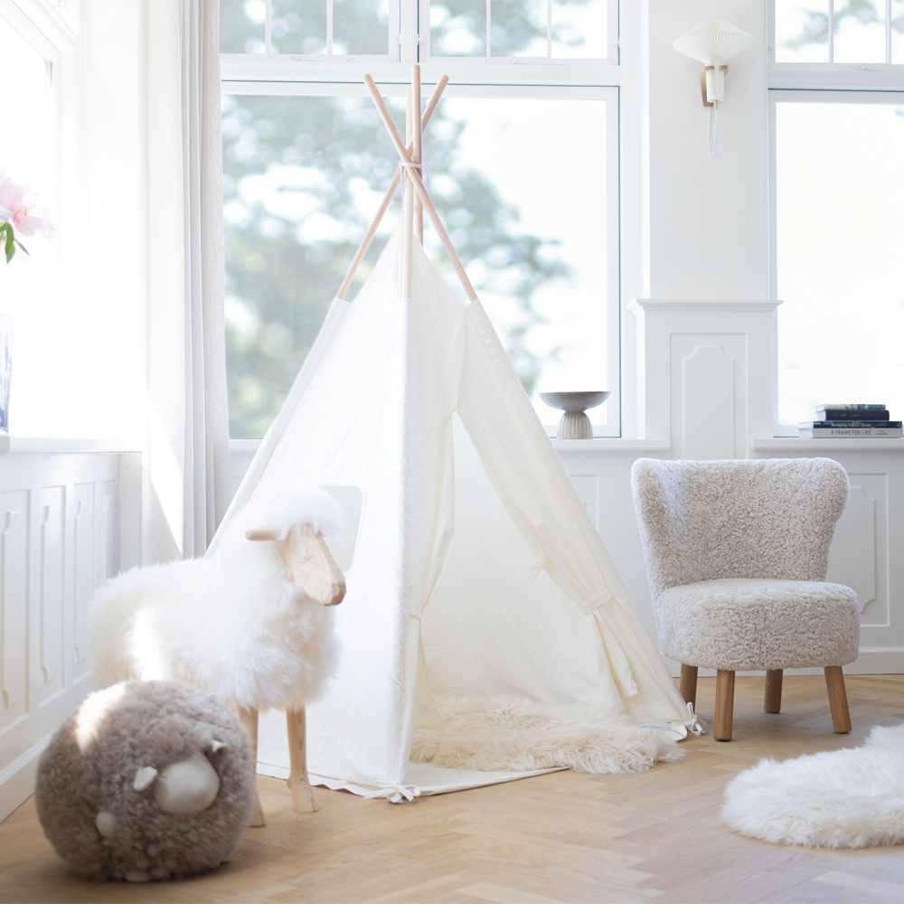 Mouton décoratif debout Signature | Petit Blanc Cassé