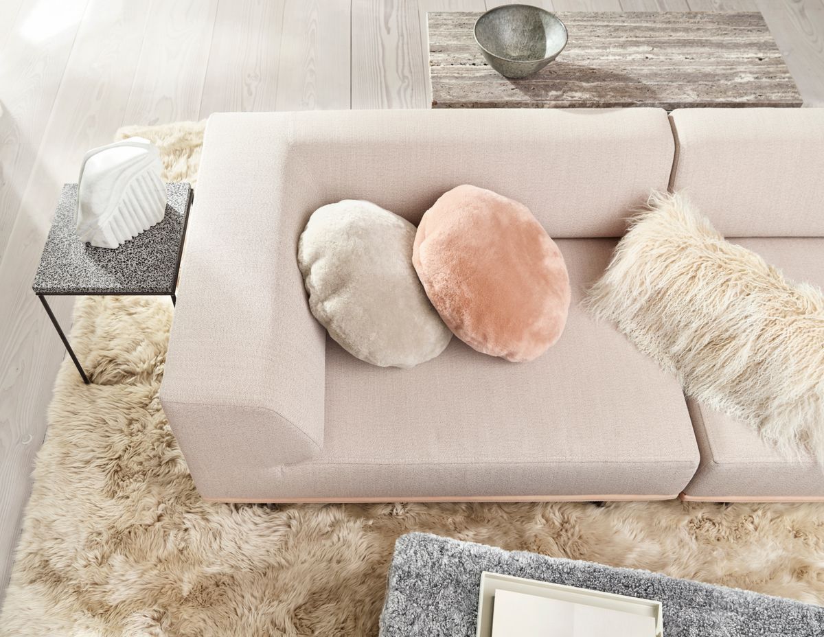 Coussin en velours nordique | une face | Ø45 cm | Ø62cm