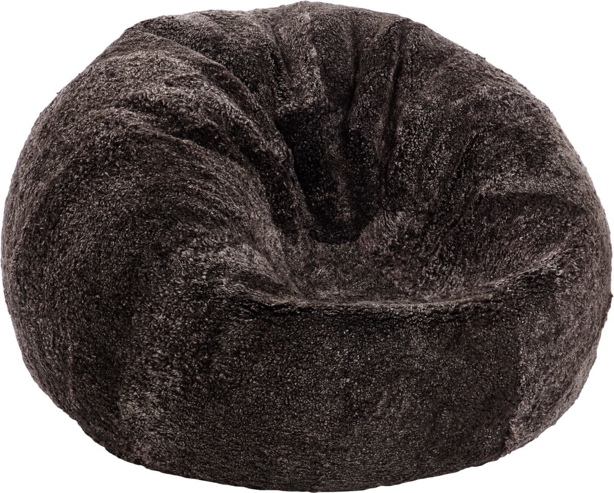 Pouf rond en peau de mouton | Laine courte | Moyenne | Grande