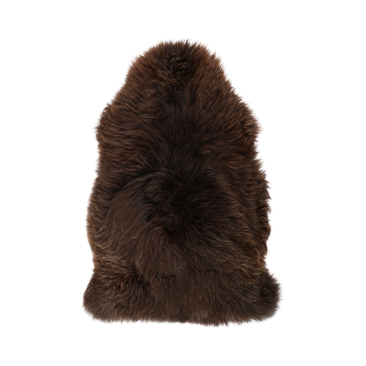 Peau de mouton écoresponsable | Angleterre | Naturelle | 90 × 60 cm Brun foncé naturel