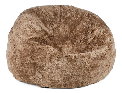 Pouf rond en peau de mouton | Laine courte | Moyenne | Grande